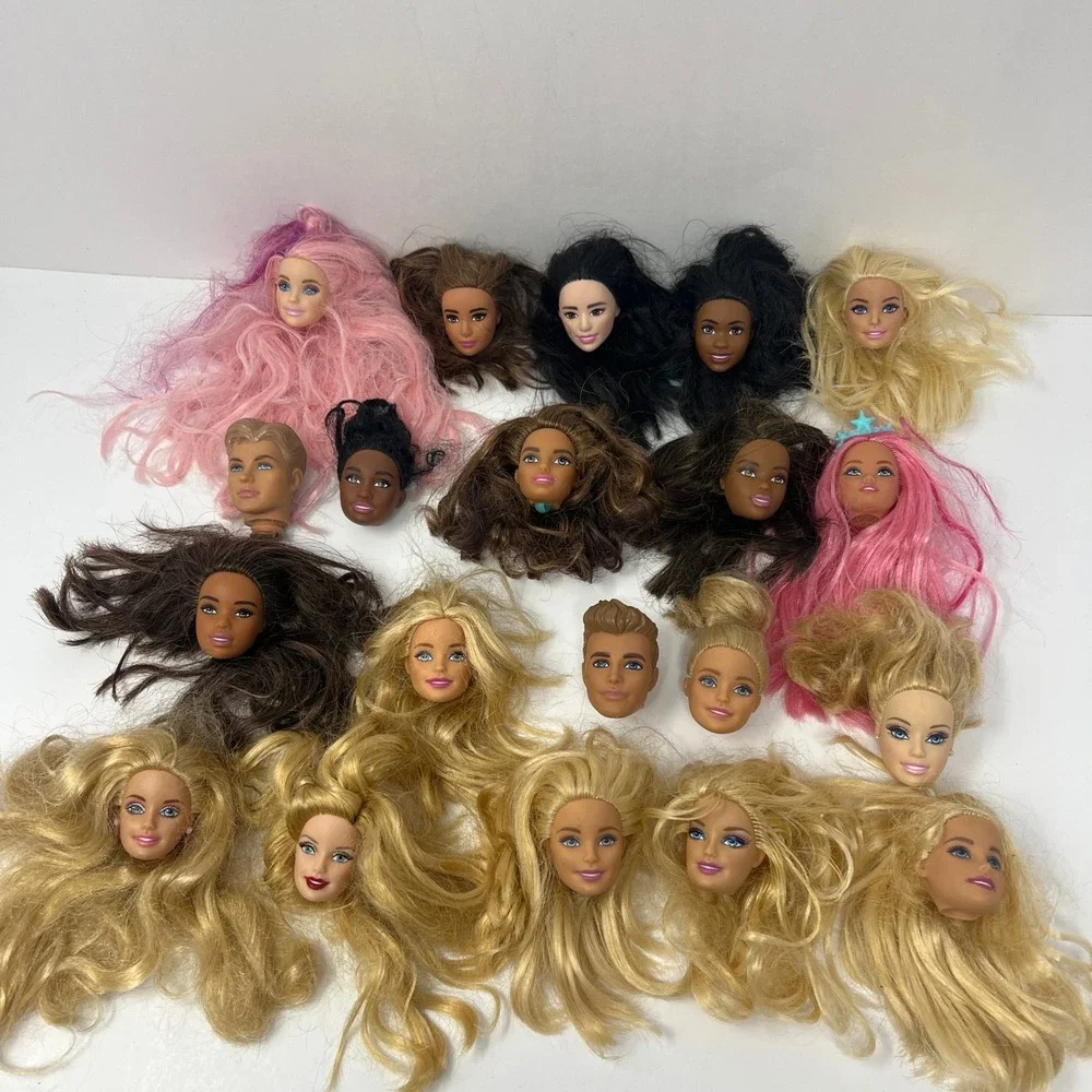 Barbie Ken Doll Heads 20 Vtg Modern Holiday Fashionista 90's Y2K Replacement